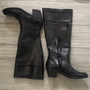 💋Black Leather Boots